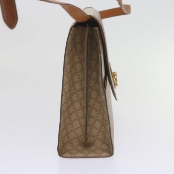 CELINE Macadam Canvas Shoulder Bag PVC Beige Brown Auth - Picture 4 of 16